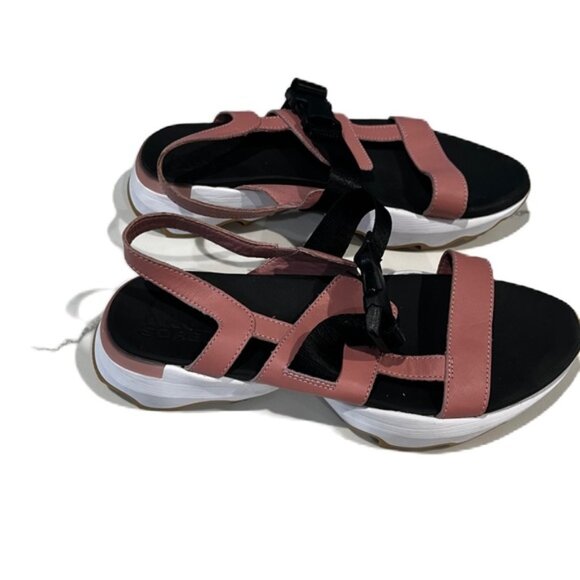 Sorel Pink and Black Women's Sandals - Picture 1 of 7